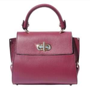 Leather handbag Dania-Bordeaux